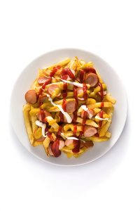 Receta Salchipapa